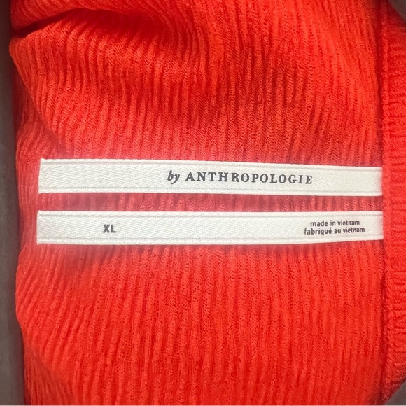 Anthropologie Long-Sleeve Textured Buttondown Top Size XL - Picture 12 of 15